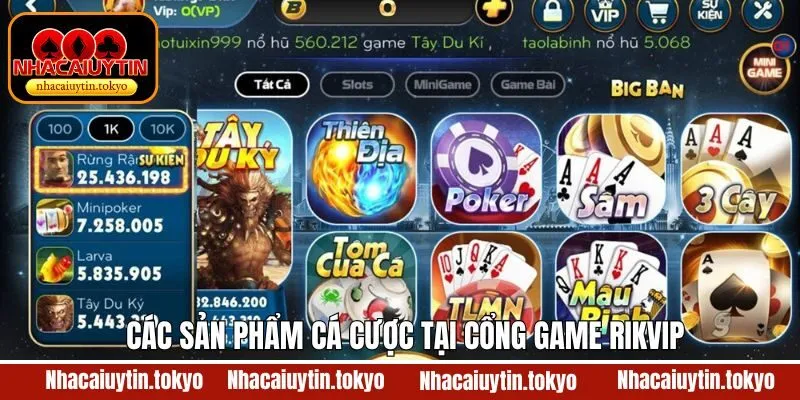 Khám phá các sảnh cược đình đám tại cổng game