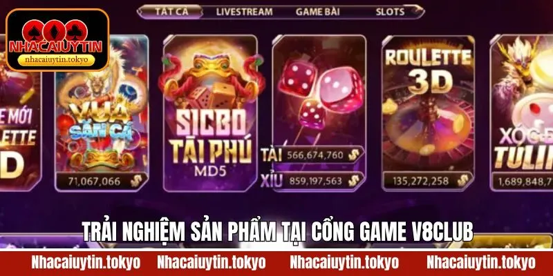 Tổng hợp các trò chơi đình đám tại sân chơi V8club